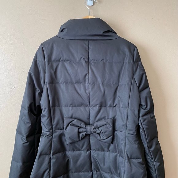 Kate Spade Black Jewel Button Puffer Coat Size 12 - Picture 9 of 13